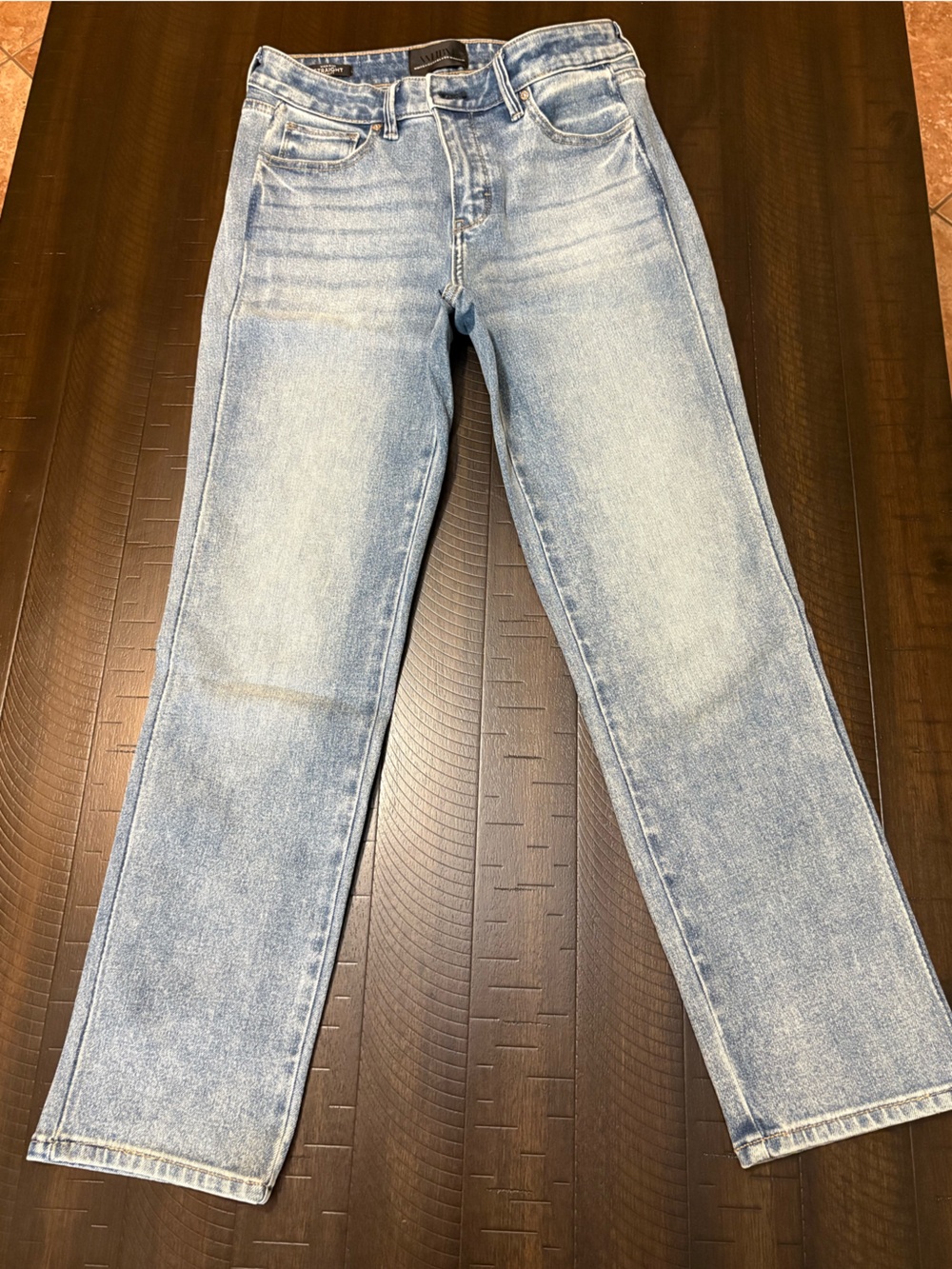 White House Black Market Washed Blue Bootcut Jeans
